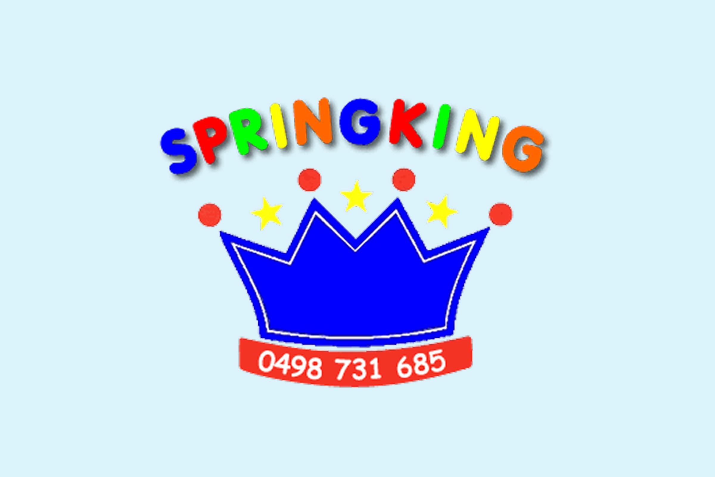 Het oude logo van Springking